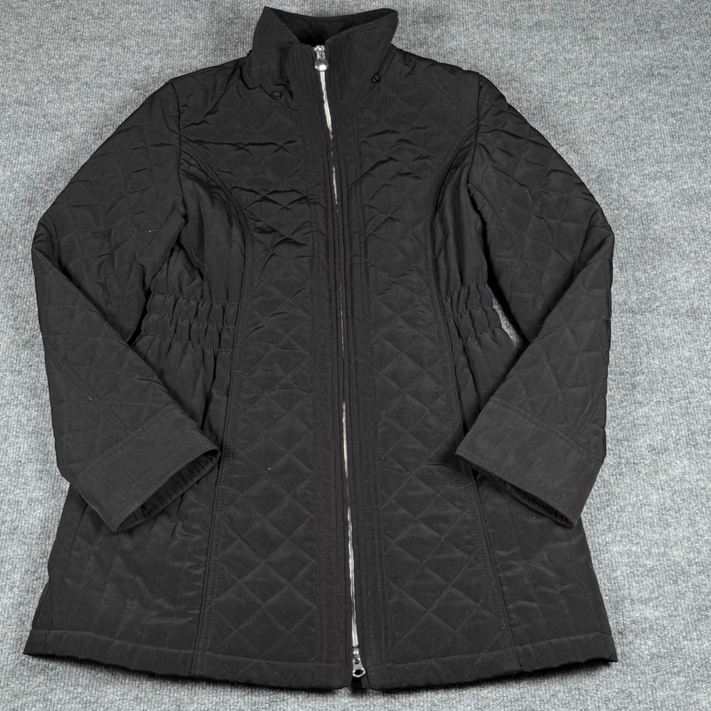 Braetan Quilted Jacket Small Coat‎ Full Zip  Hood Missing Minimalist Outerwear
